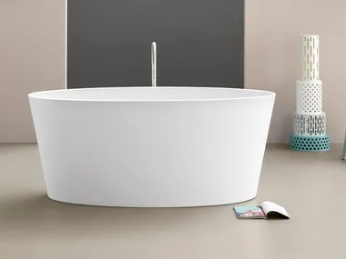 TUB - Freestanding oval composite material bathtub _ Arbi Arredobagno